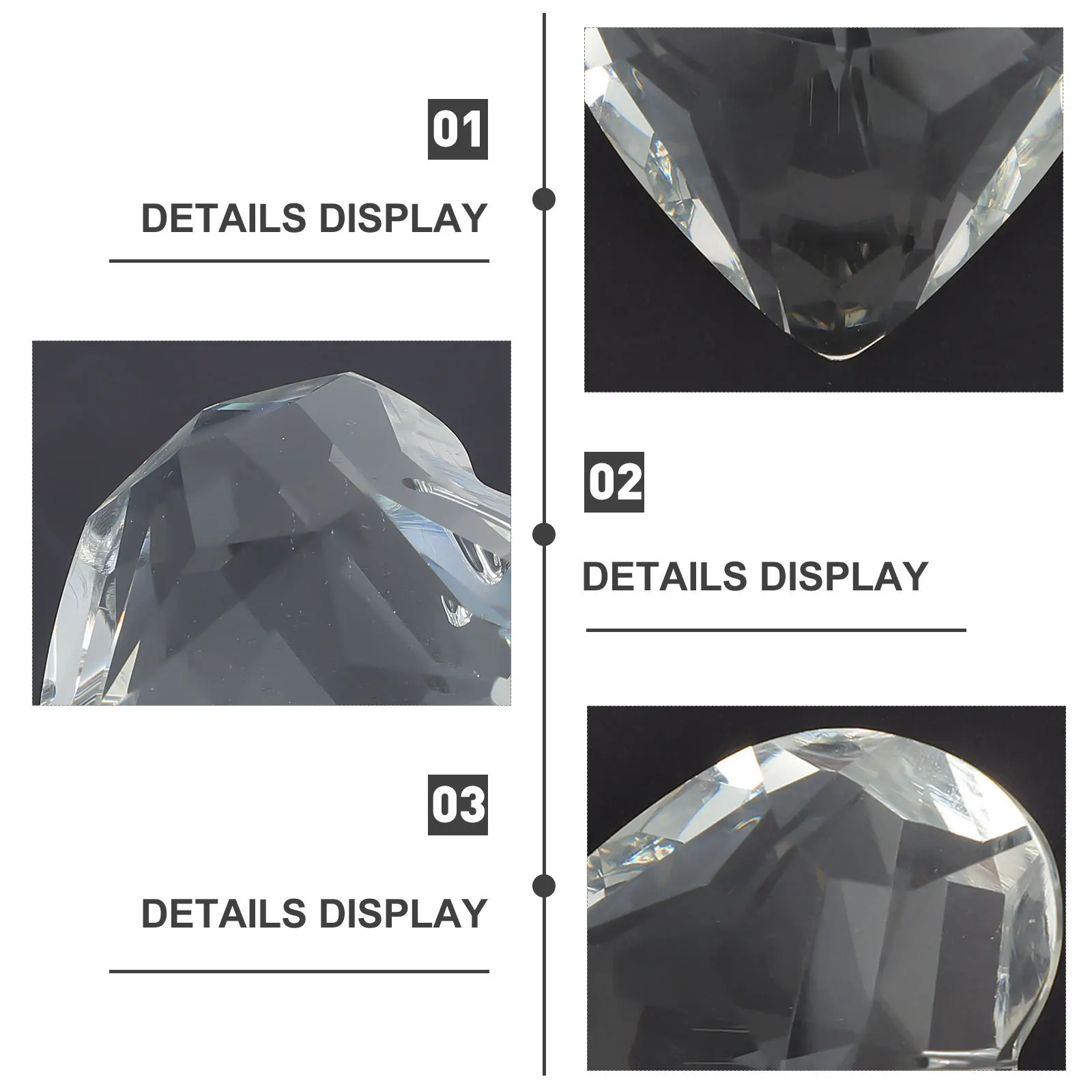 

2Pcs Crystal Fan Light Pendant Heart Shape Pull Chain Ceiling Fan Decoration Hanging Lamp Pendant Home Chandelier Decor