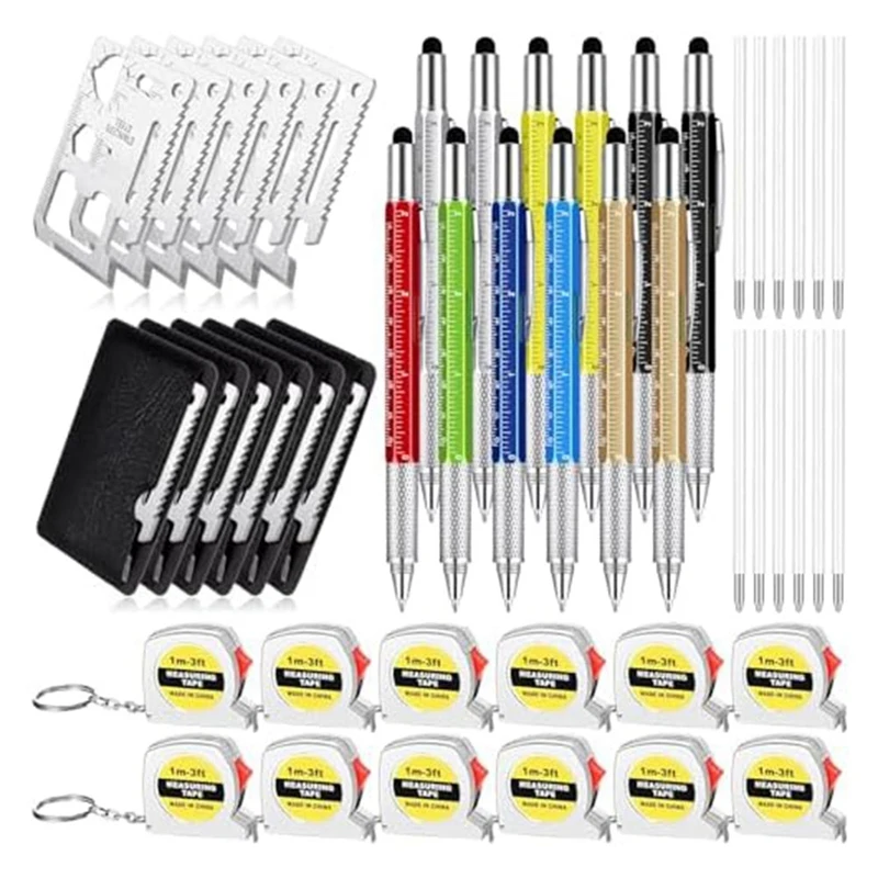 Geschenkstift-Set für Männer, 6-in-1-Multitool-Werkzeugstift, Weihnachtsgeschenke für Papa, Multitool-Stift, langlebig, einfache Installation, einfach zu bedienen