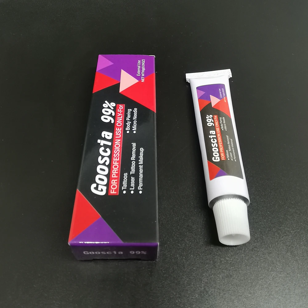 New Arrival 99% Gooscia Tattoo Cream 10g Before Permanent Makeup Microblading Eyebrow Lips Auxiliary Cream Tattoo Removal
