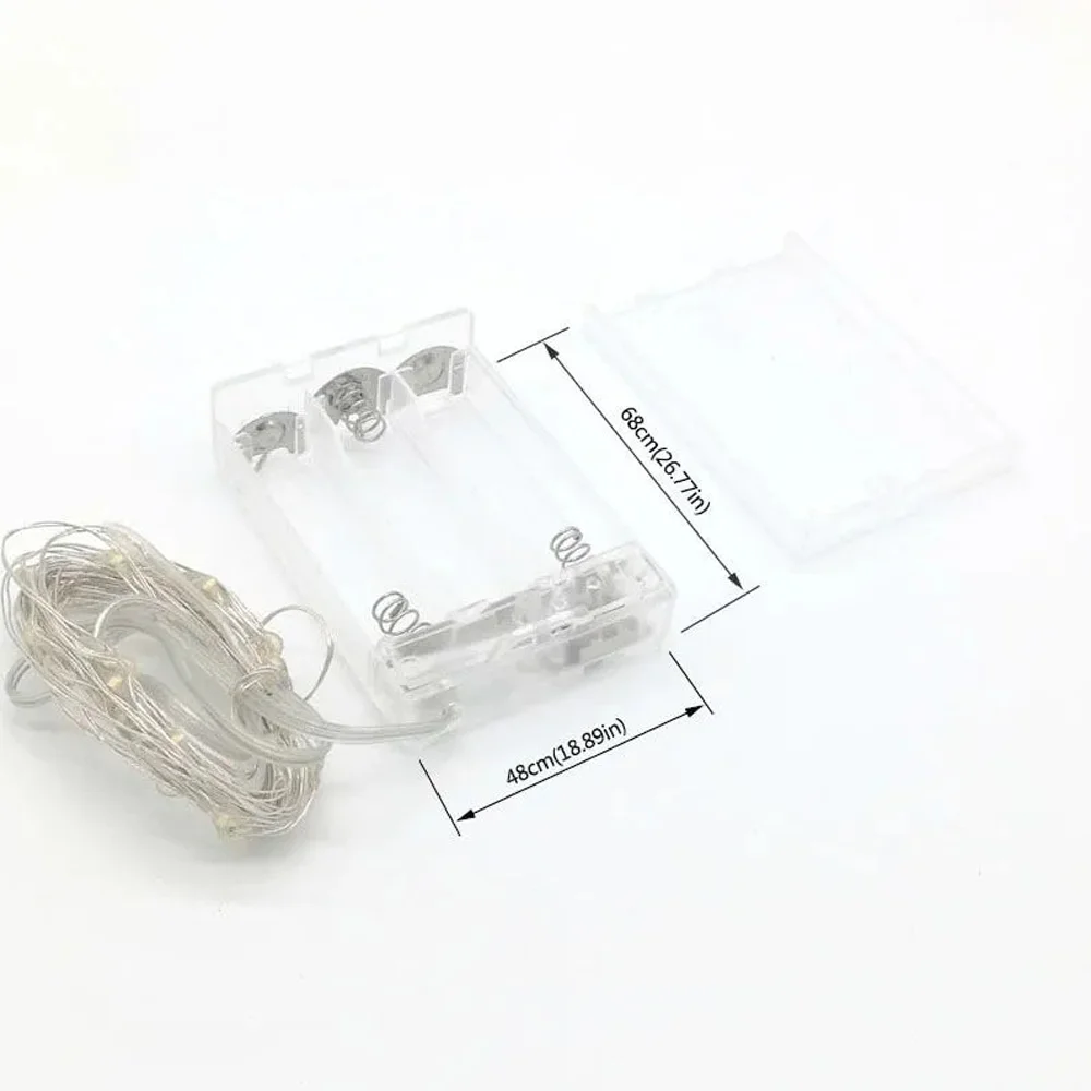 3AA Led 구리선 요정 조명 방수 스트링 라이트 DIY 가랜드 조명 파티 크리스마스 웨딩 장식 램프