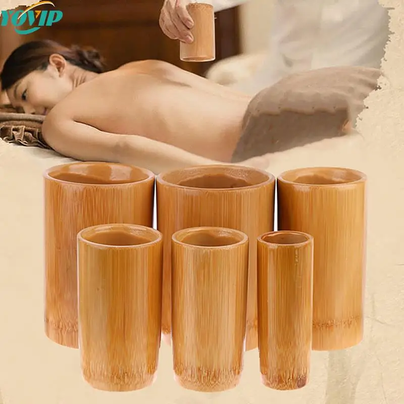 

Traditional Chinese Jar Fire Cupping Set Body Therapy Cellulite Kit Carbonized Bamboo Suction Cups Acupuncture Massage 6 Sizes