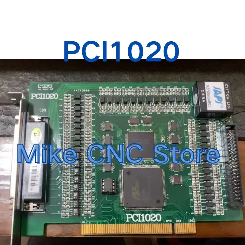 Second hand PCI1020 4-axis stepper motion control card test OK, fast delivery