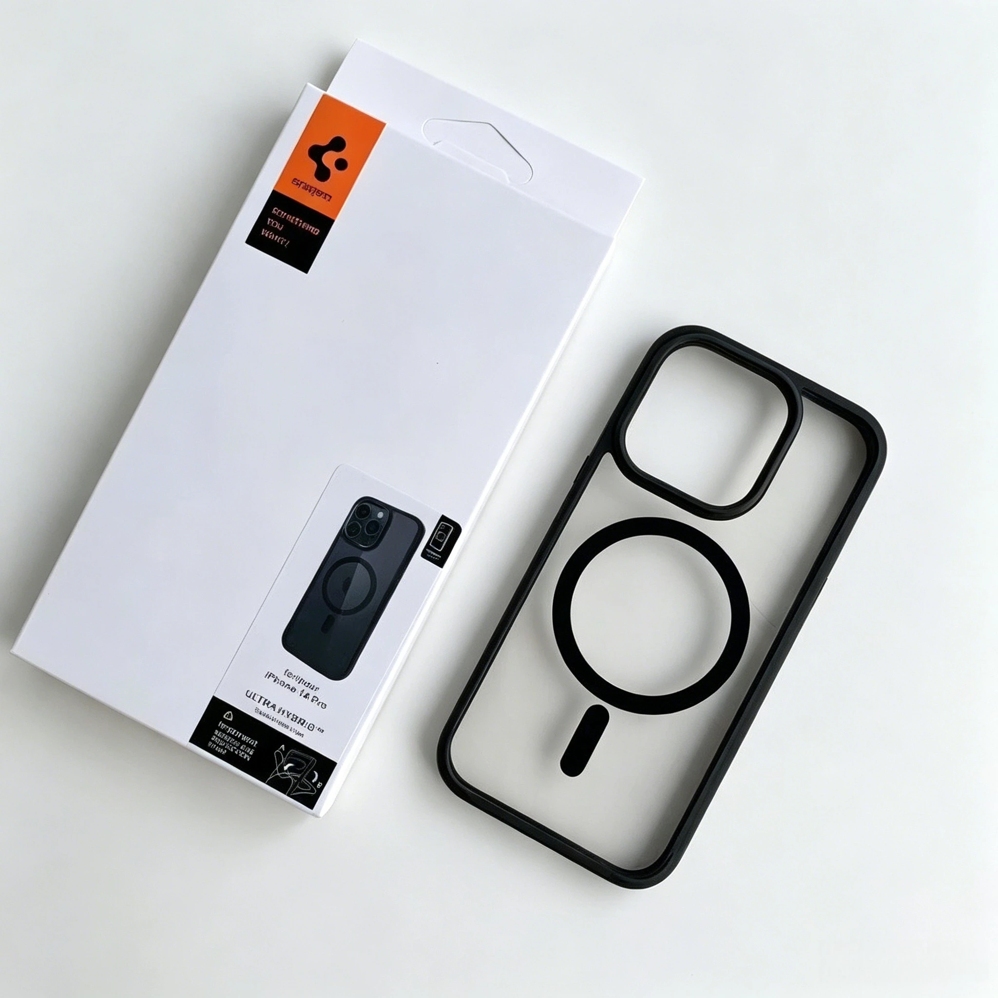 Spigen dla Iphone16/15/14/13/12 Magnetyczne etui na telefon Przezroczyste etui ochronne zapobiegające upadkom Magsafe Magnetic Suction — zdjęcie produktu 2