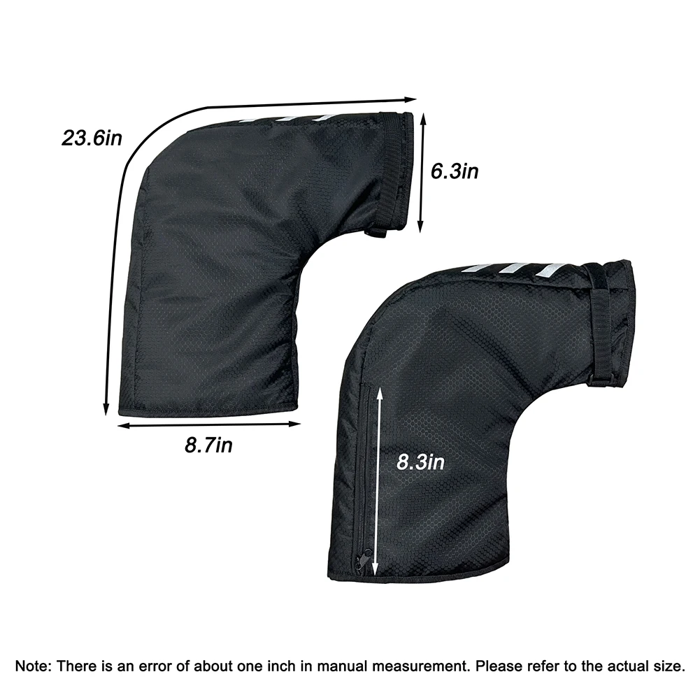 

Bike Gloves Handlebar Mittens for Winter Use Featuring Reflective Safety Pads Compatible with Mountain and Electric Bikes