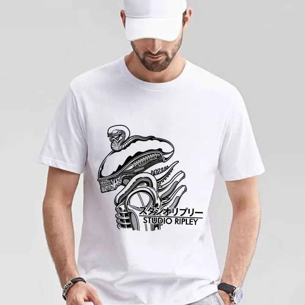 

Studio Ripley 80s Retro Sic fi Alien Gift T Shirt WeylandLv 426 Xenomorph Graphic Clothes 100% cotton All size tops S-6XL