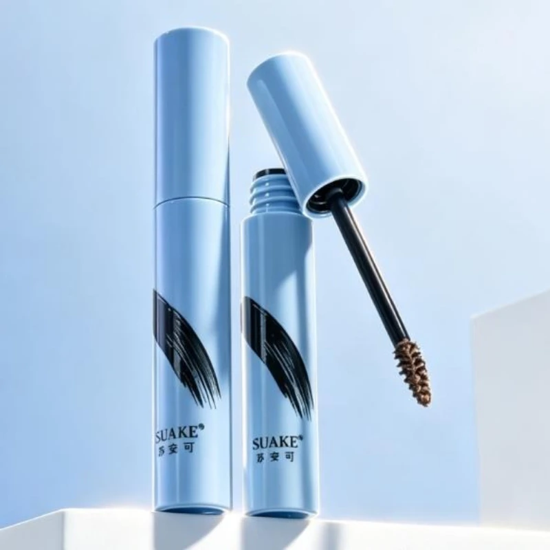 Blue‑Tube Eyebrow Tint Gel, Natural 3D Wild Brow Makeup, Long‑Lasting Non‑Smudge Korean‑Style Eyebrow Dye Cream