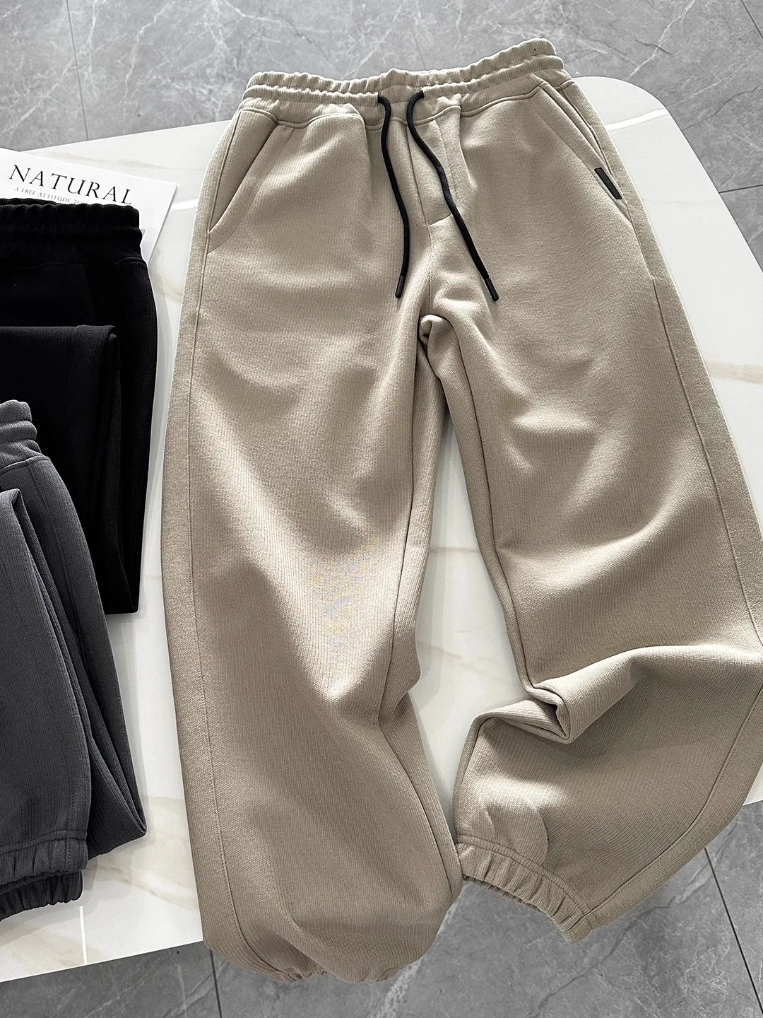

Comfortable Spor Men's And Women's Straight Leg Casual Pants mid Waist Long Trousers Faion Urban Sle Autumn Season