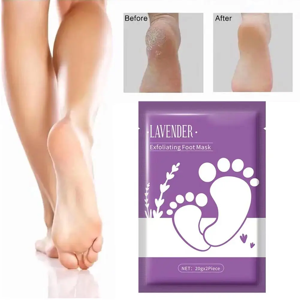 Lavender Foot Mask Suitable for Various Skin Types Safe Comfortable Exfoliation Experience Enhances Smoothness of Foot Skin
