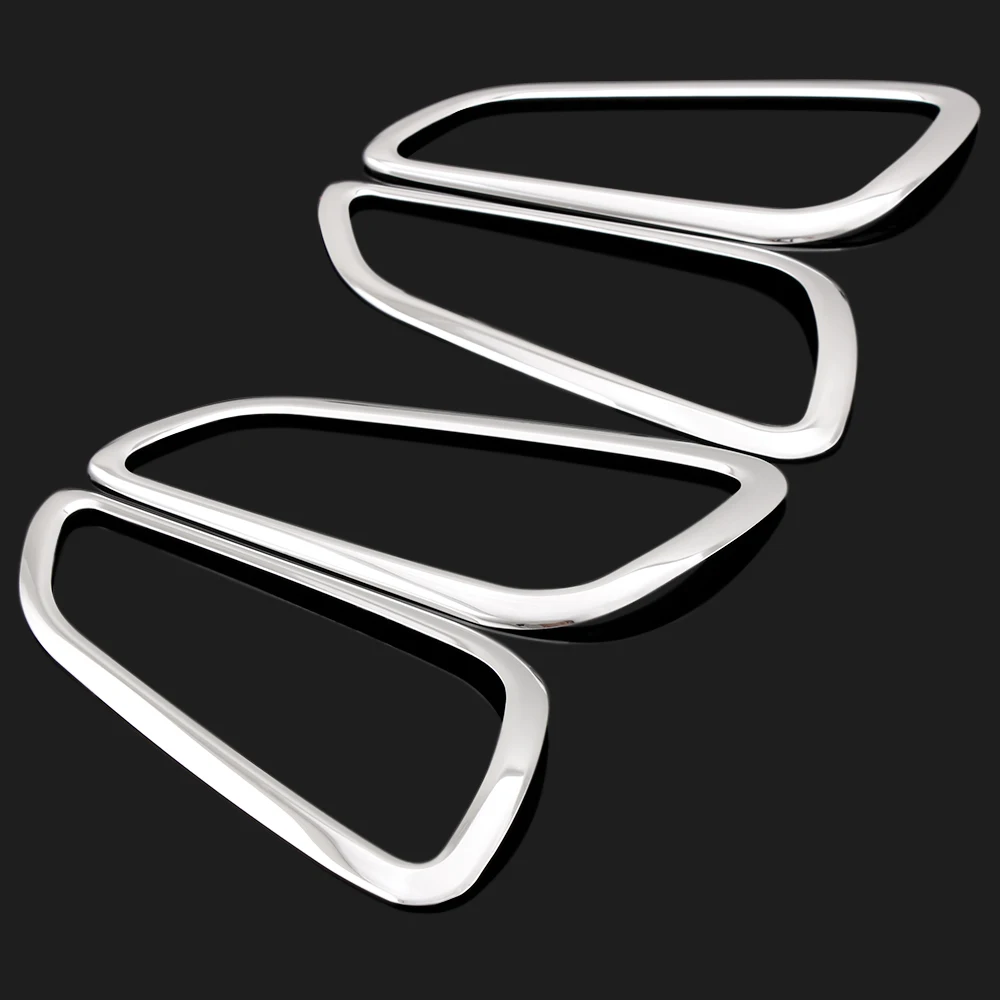 Stainless Steel Interior Doors Hand-clasping Door Handle Decoration Ring Sticker for Ford Focus 3 MK3 2012 - 2014 Car Stickers