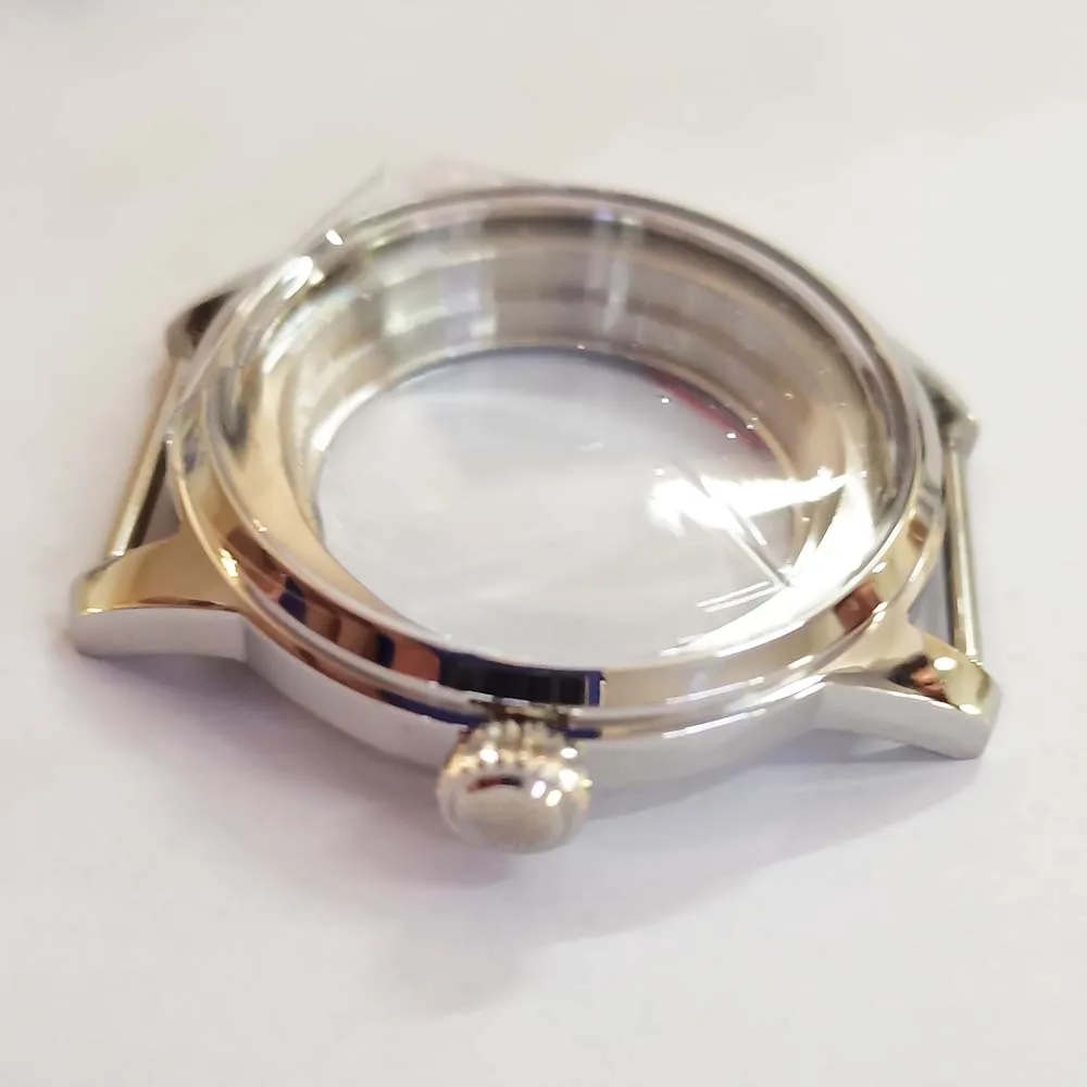 

40mm Watch Case for NH35 Automatic Movement Modified Case Fit 35mm Dial Stainless Steel Shell Watch Accessories