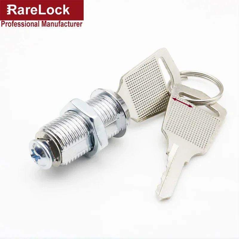 Mini Cam Lock with 2 Keys Diameter 12mm Zinc Alloy Easy Installed for Cabinet Drawer Furniture Hardware Rarelock G1