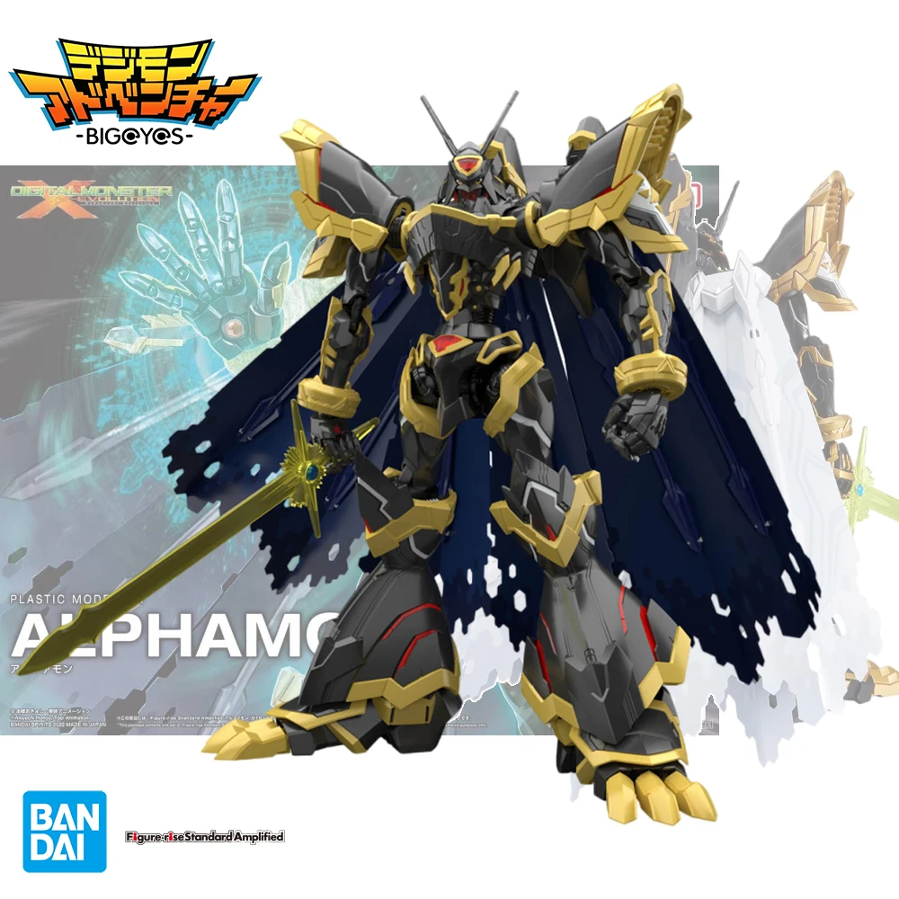 

Bandai Genuine Digimon Figure-rise Standard Amplified FRS ALPHAMON Anime Action Figure Assembly Toys Model Decorative Toy Gifts