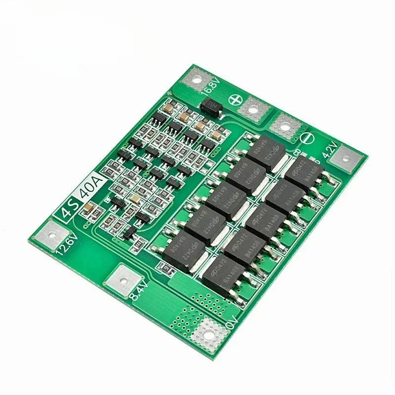 10pcs 4S 40A 18650 Li-ion Lithium Battery Protection Board Lipo Cell Module PCB BMS  14.8V 16.8V with Balance For Drill Motor