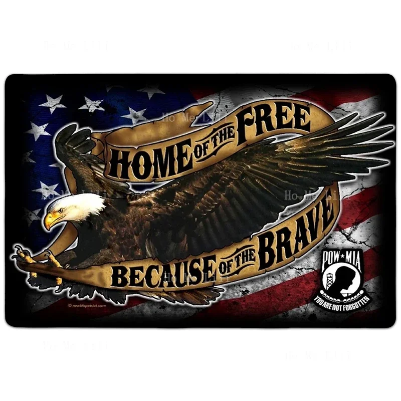 The Eagle Of The American Military Market Non Slip Flannel Floor Rugs