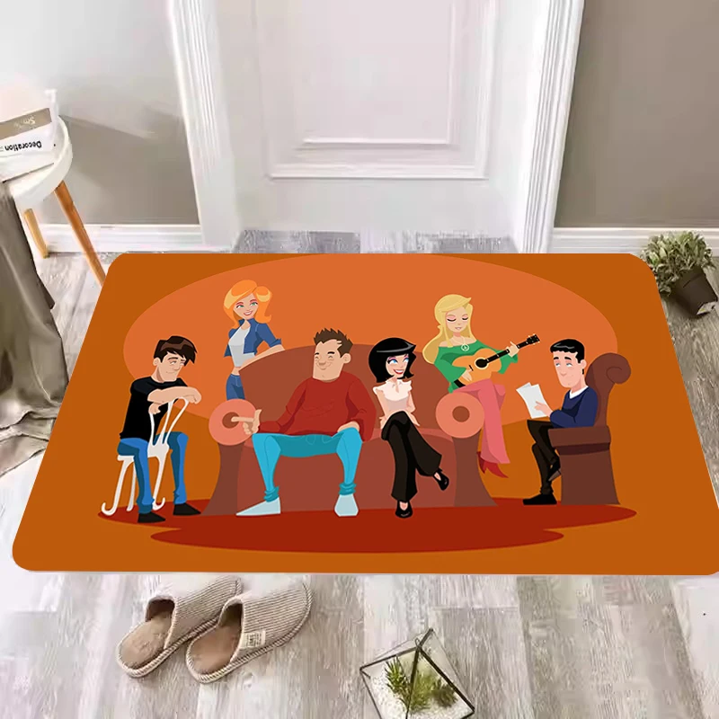 Doormat Bedrooom Carpet for Kitchen Friends Tv Show Floor Mat Rugs Entrance Door Super Absorbent Bathroom Rug Room Mats Balcony