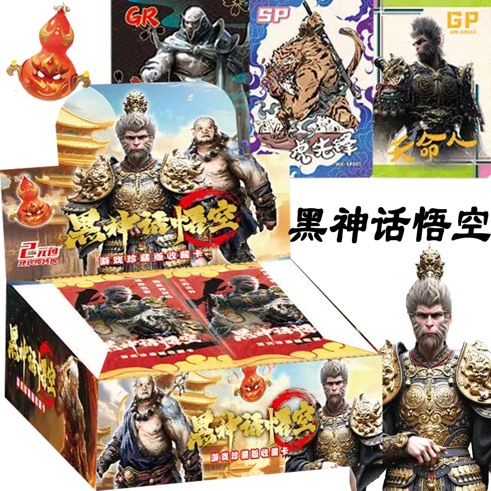 Genuine Black Myth: Cartão de coleção Wukong, jogador único, jogo de RPG de ação, cartão de personagem Booster Box, presente de passatempo infantil