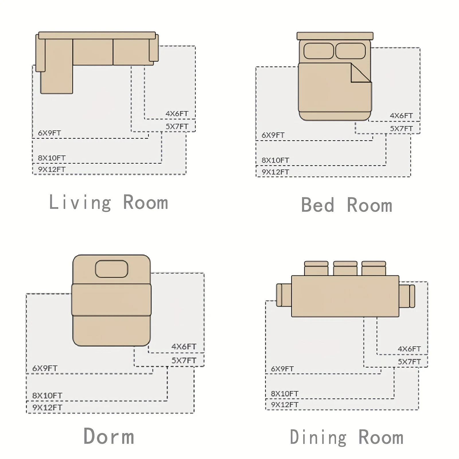 ตกแต่งห้องพรม,หญ้าสีเขียวนุ่มปุยพรมกันลื่นสําหรับห้องนั่งเล่น/ห้องนอน/เนอสเซอรี่,Luxury Plush พรม 4 สติกเกอร์พรม,