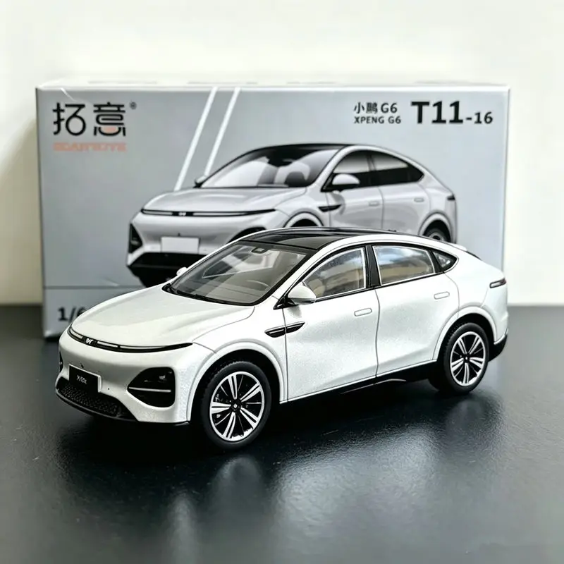 1:64 XPENG G6 Coupé SUV Legierung Elektro-Sportwagen Modell Diecast Metall Neue Energie Fahrzeuge Auto Modell Simulation Miniatur Maßstab