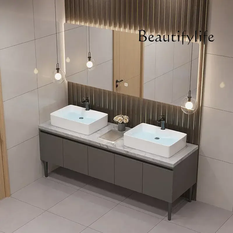 X Mueble de baño posmoderno, mueble de lavabo, combinación de muebles, mueble grande con espejo inteligente, ducha, Gabinete de oficina, muebles únicos