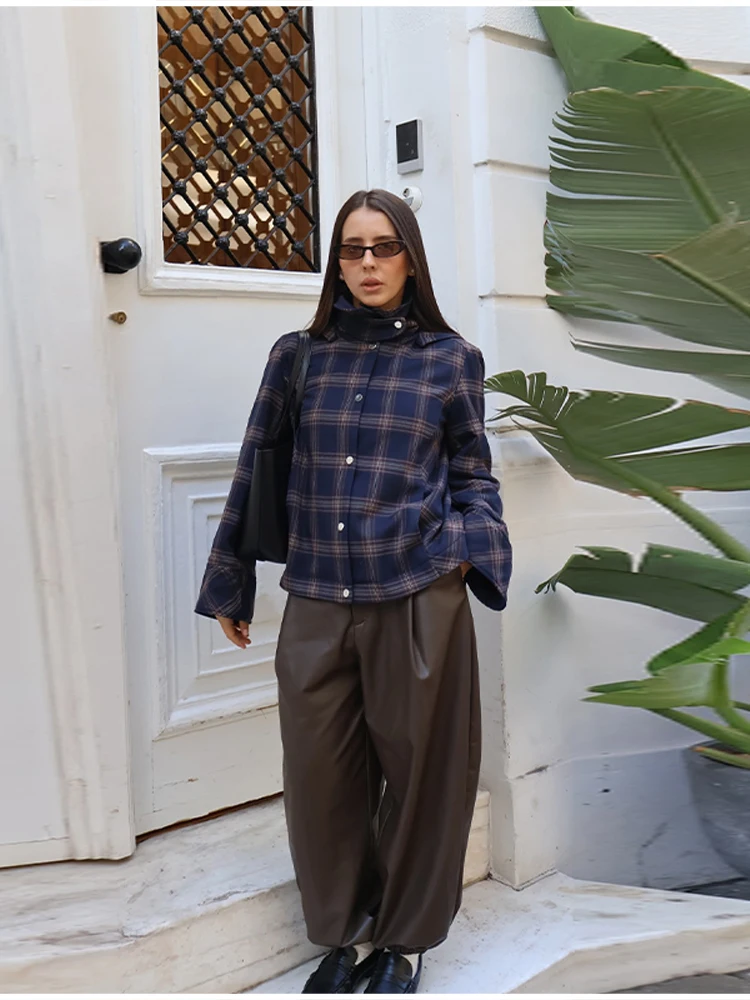 

Гламурный свободный костюм, модный ретро-дизайнерский классический вневременной женский рубашка, брюки, осенняя стильная женская уличная повседневная одежда