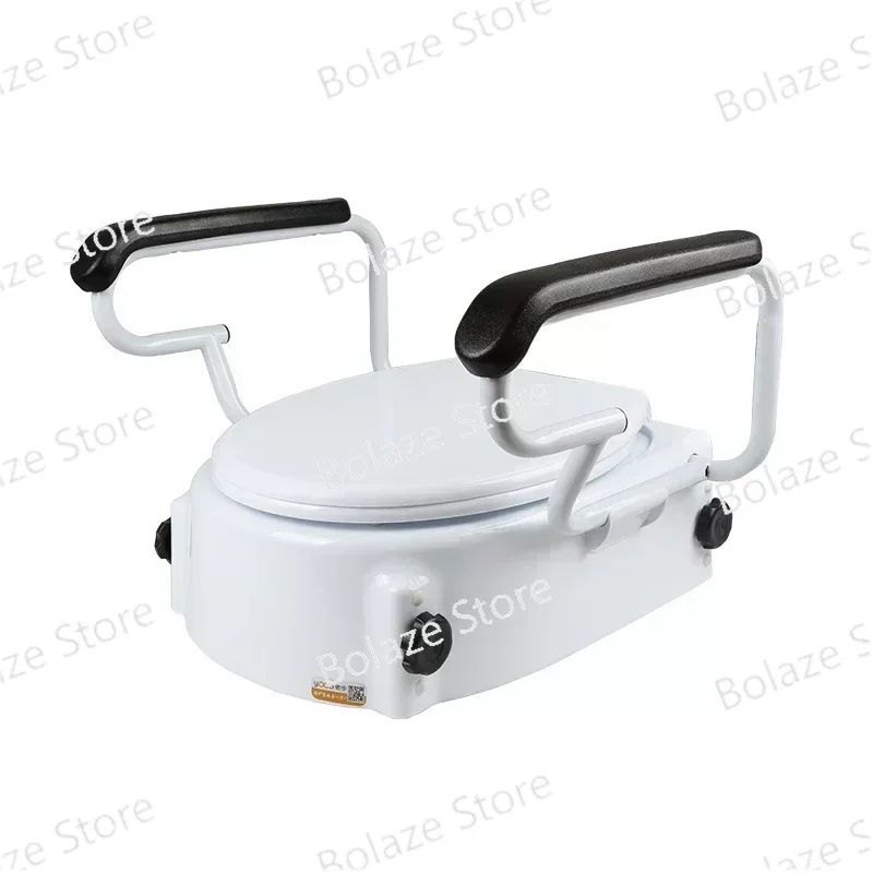 Medical Supplies Portable Elderly Toilet Elevated Raised Detachable Armrest Commode Chair Toilet Seat for The Handicapped