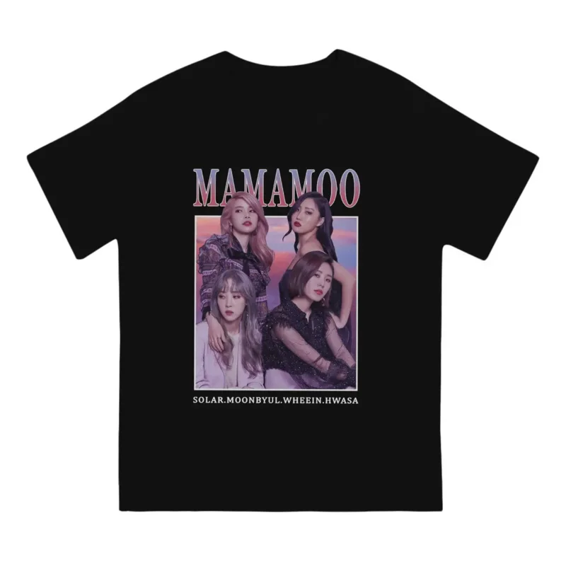 Men T-Shirts Members Novelty Pure Cotton Tee Shirt Short Sleeve MAMAMOO T Shirts Round Collar Tops New Arrival