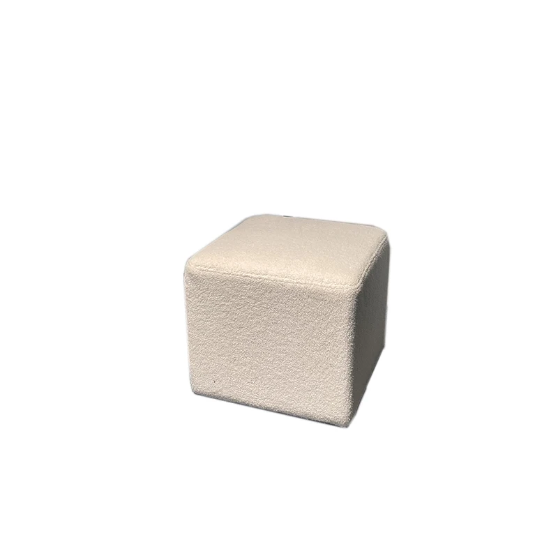 

Nordic light luxury creative shoe changing stool living room low stool home dressing stool lamb wool leisure balcony pier