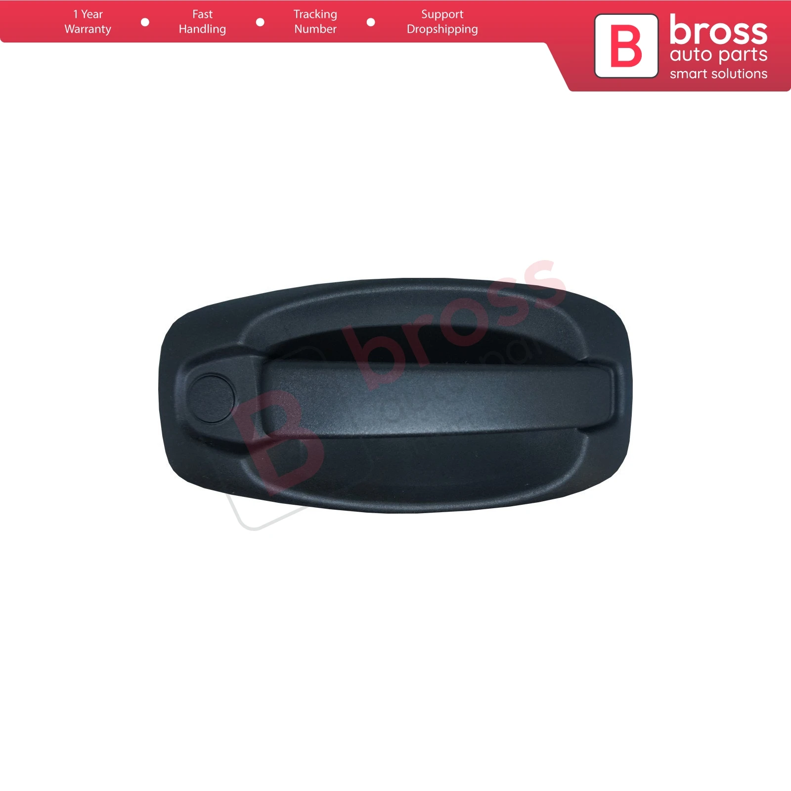 Bross BDP812 Right or Left Side Sliding Door Outer Exterior Handle 9101.LC, 9101LC, 735507854 for Bipper Fiorino Doblo Nemo