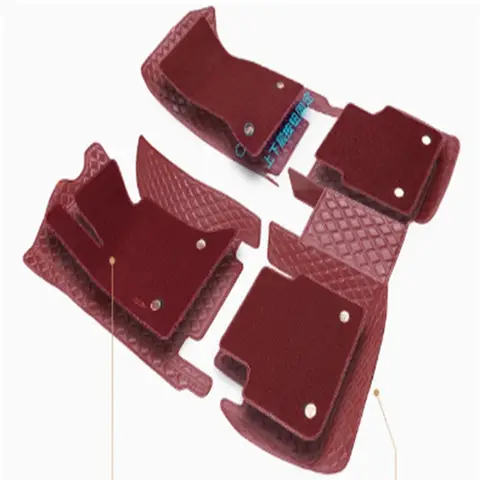 렉서스 NX NX200t NX250 NX300 NX300h NX350h NX450h용 5D 맞춤형 자동차 바닥 매트 이중 레이어 발 매트