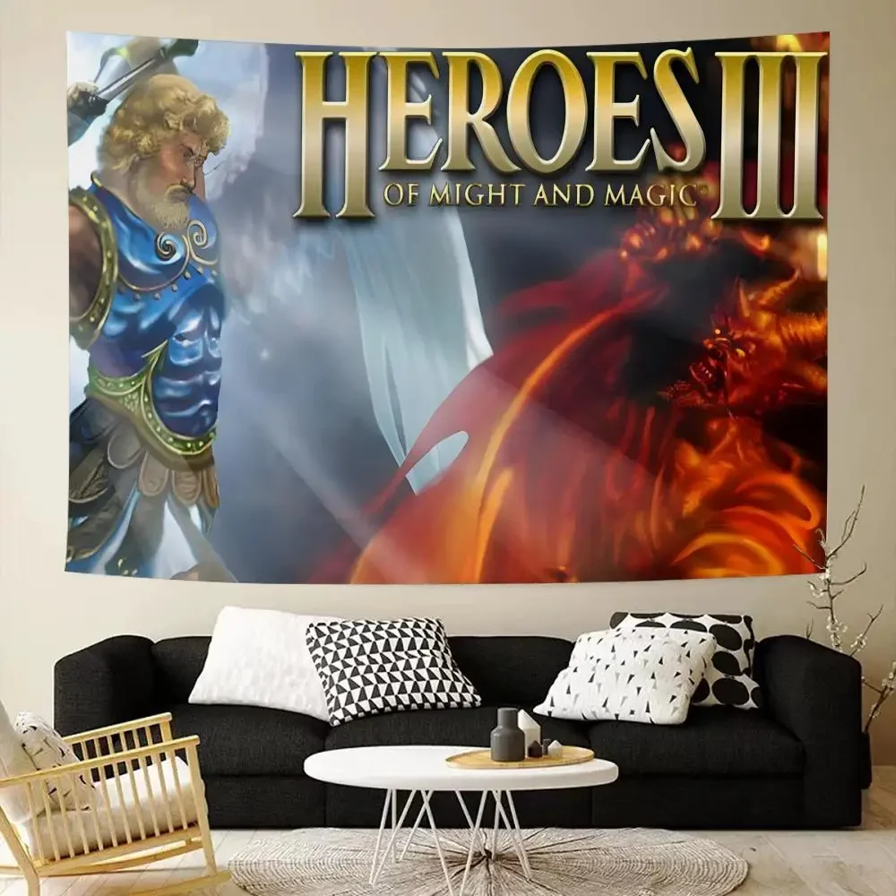 Heroes of Might and Magic The Restoration of Erathia Tapestry House Bedroom Living Bar Garden Microfiber Decoration Background