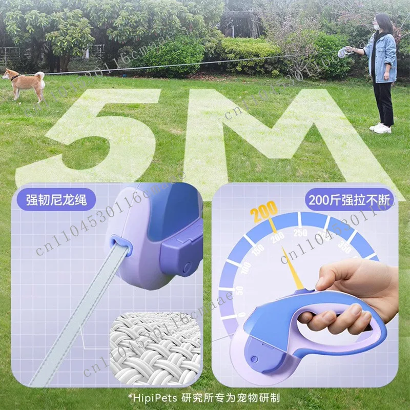Pet automatic telescopic leash dog walking rope medium and small dog chain leash dog supplies