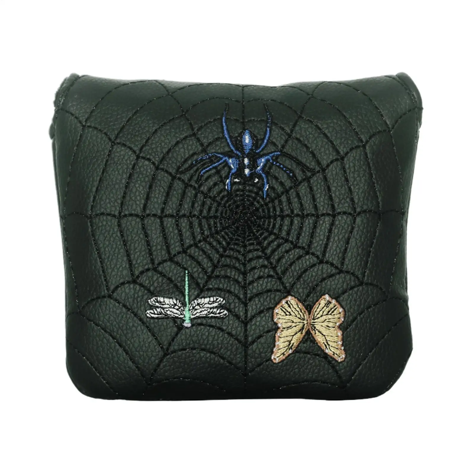 Golf Club Head Covers Magnetic Funny 3D Spiderweb Embroidery Driver Head Covers For Men Women Youth Teens Golfers Wife Husband
