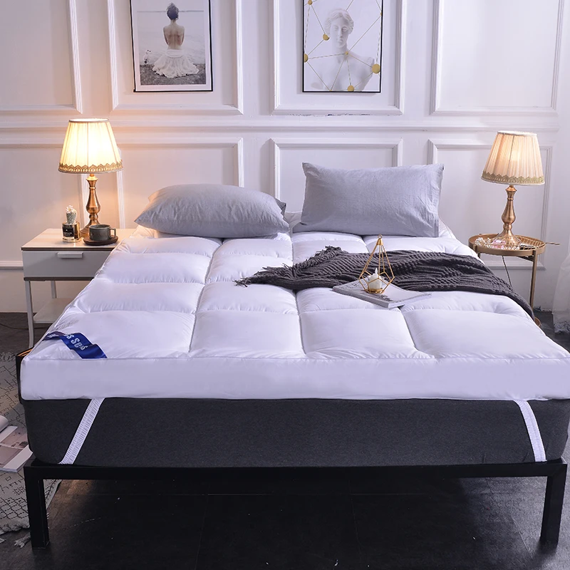 Hilton 10cm Five-star Hotel Down Mattress Topper Cushion Thickening Tatami Mattress Quilt Mattress Sleeping Pad Upholstered Mat