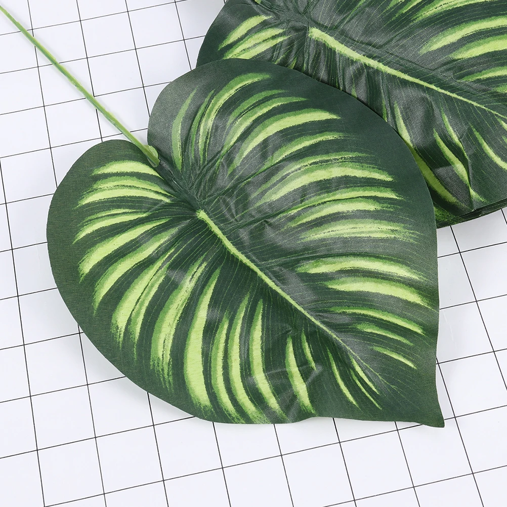 

30pcs Artificial Leaves Home Decoration Fake Monstera Tropical Atmosphere Diy Gift Watermelon Leaf Decor Plant Simulation For