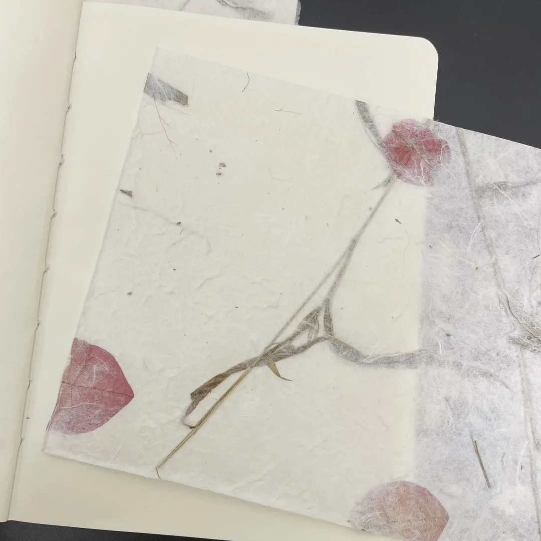 8Pcs Vintage Flower Grass Scrapbook Decoration Paper Journal Collage Paper DIY Diary Bookmark Floral Tissue Paper Craft Material