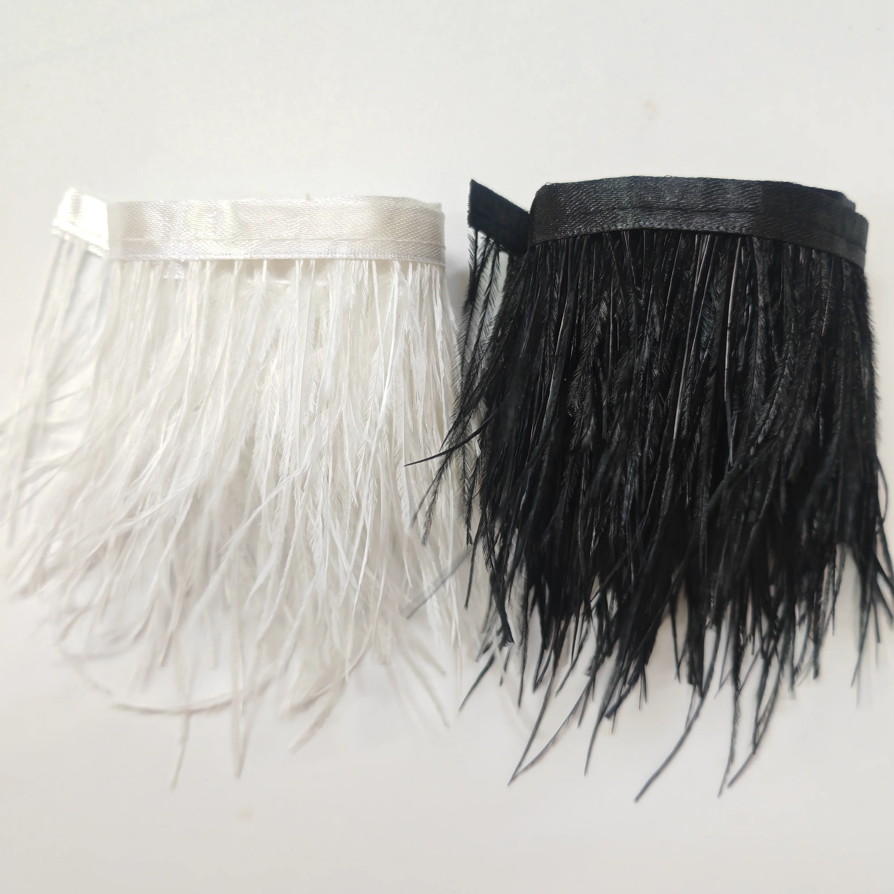 Black Ostrich Feather Fringe T - Fringe Ribbon Sewing ulasan dan harga