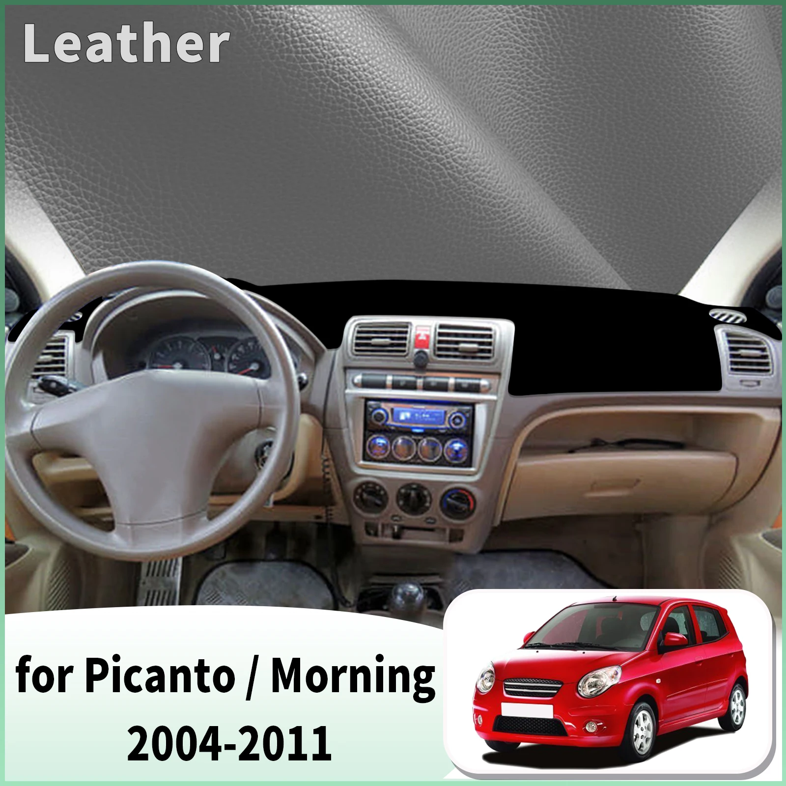 for Kia Picanto Morning SA 2004-2011 Dash Mat Dashboard Cover Dashmat Universal Anti-Reflection Heat Insulation Sun Protection