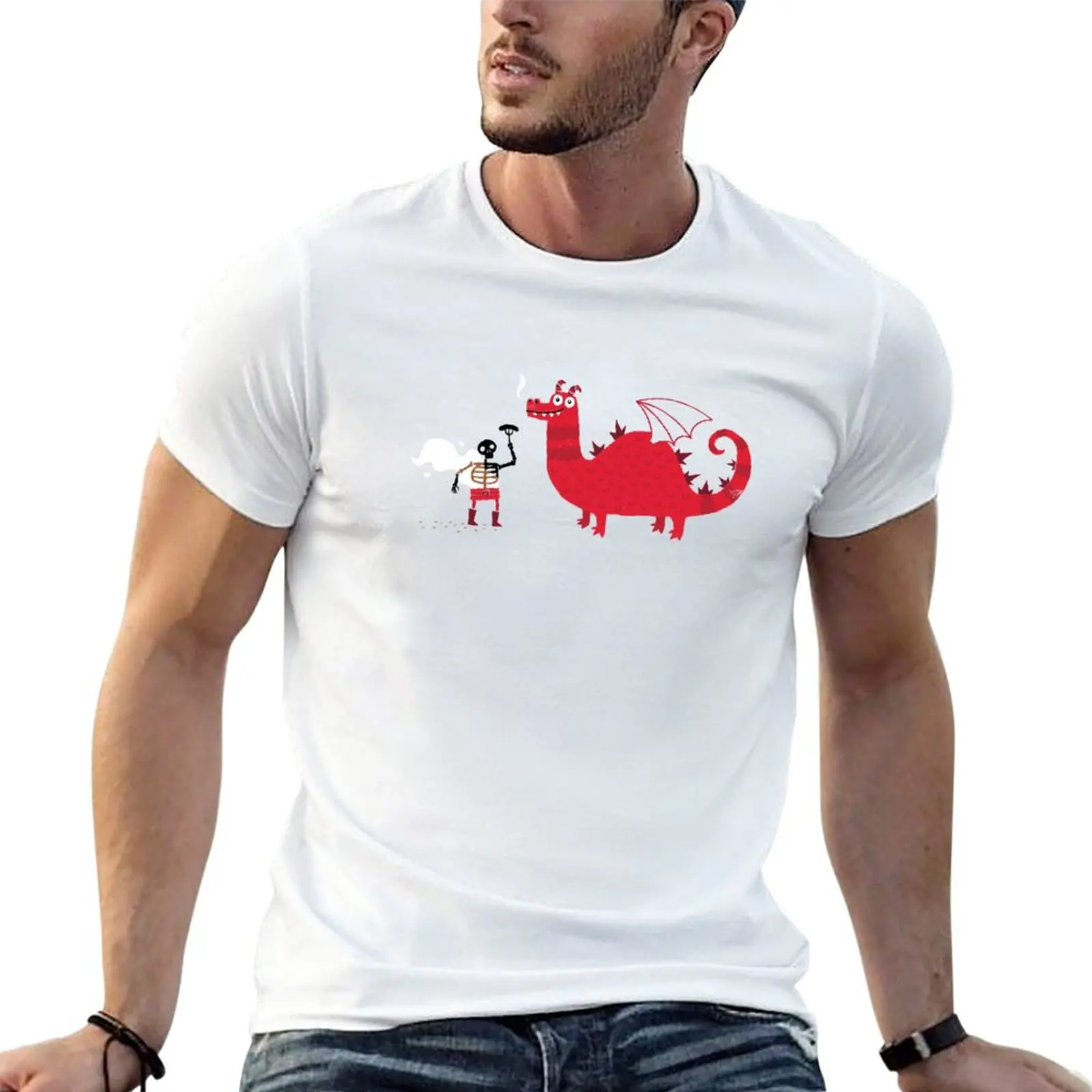 New Dragon BBQ T-Shirt cute clothes graphics t shirt mens funny t shirts