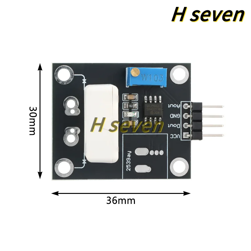 1pcs Hall Current Detection Sensor Module WCS1500 WCS1600 WCS1700 WCS1800 Short Circuit Overcurrent Detector Protection Board