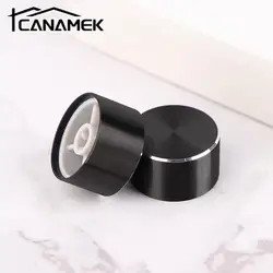1PC 22x12mm 6mm D-Type Shaft Hole Potentiometer Control Knob For Volume Tone Knobs Black