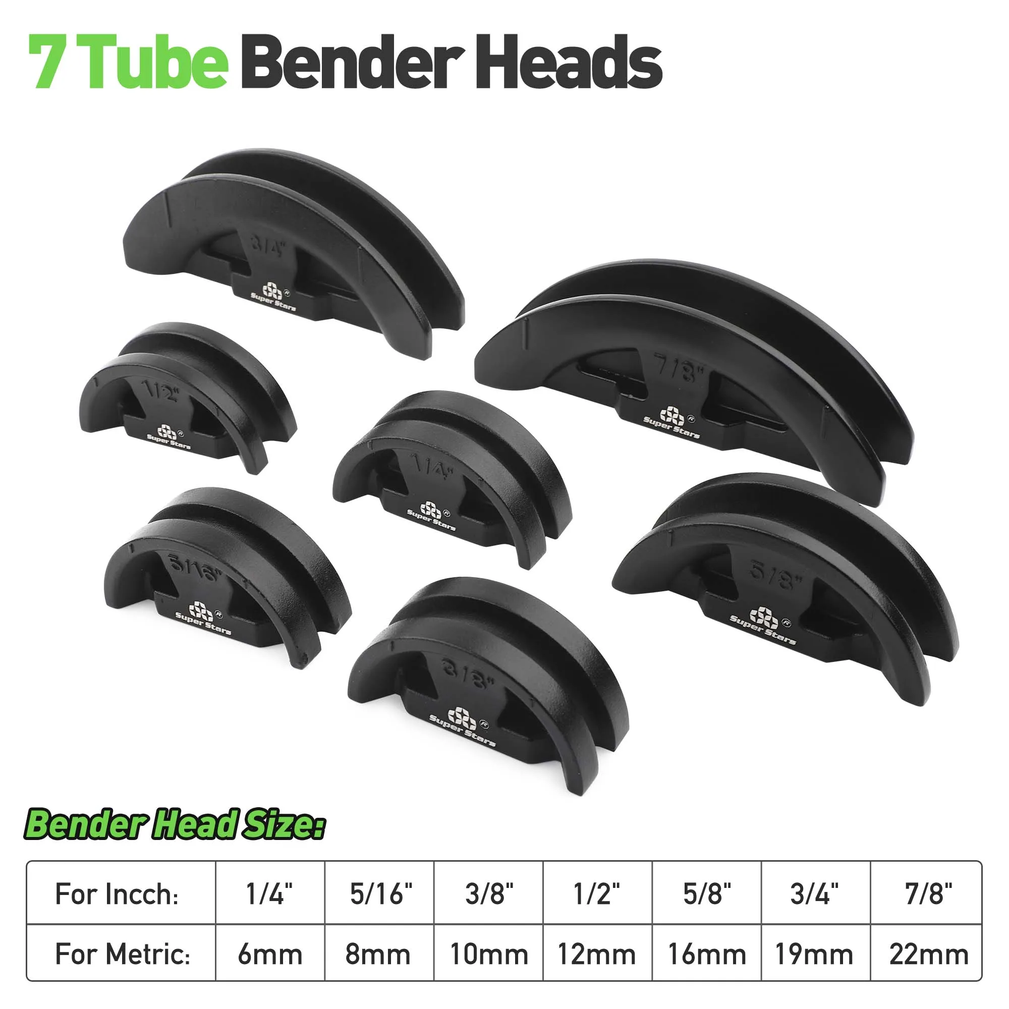 DSZH-dobladora de tubos Manual de ST-R999, juego de herramientas de flexión de tubos de aluminio para aire acondicionado, 7 troqueles, 6-22mm, 90 grados