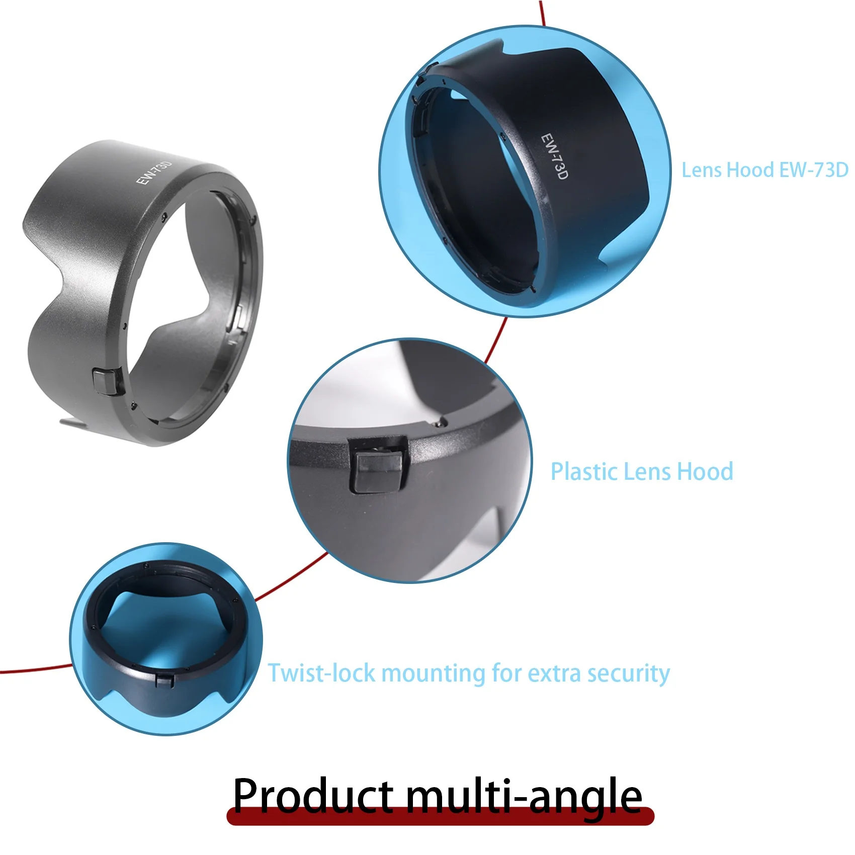 Бленда для объектива для Canon EW-73D 18-135 мм f/3,5-5,6 IS