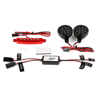 Front and Rear Light Lamp with Controller for Hpi Rovan Km Baja 5B 1/5 RC Car Upgrade Parts,Red