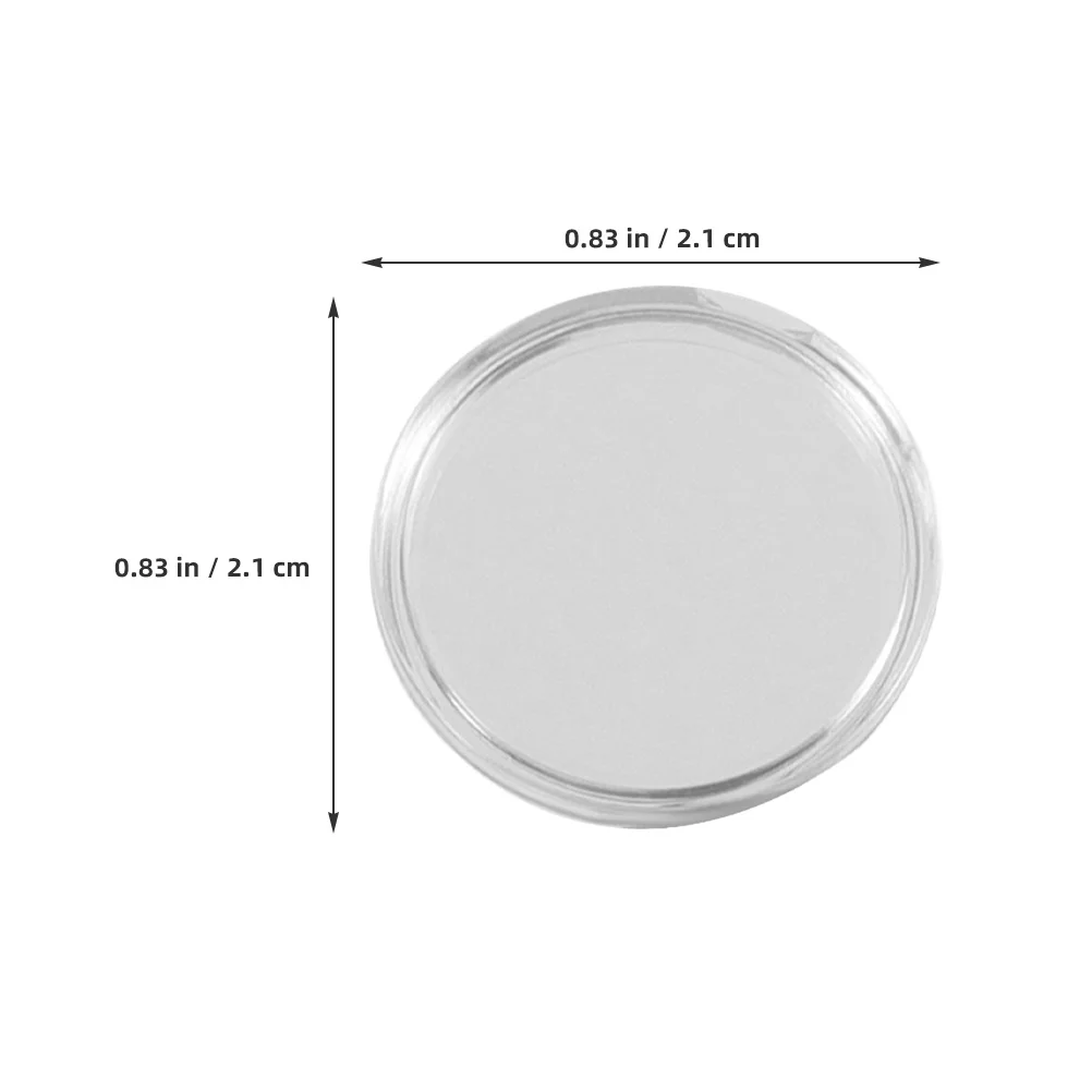 80Pcs Plastic Coin Boxes Clear Crescent Opening Capsules for Easy Sealing Coin Organizer Collection Supplies
