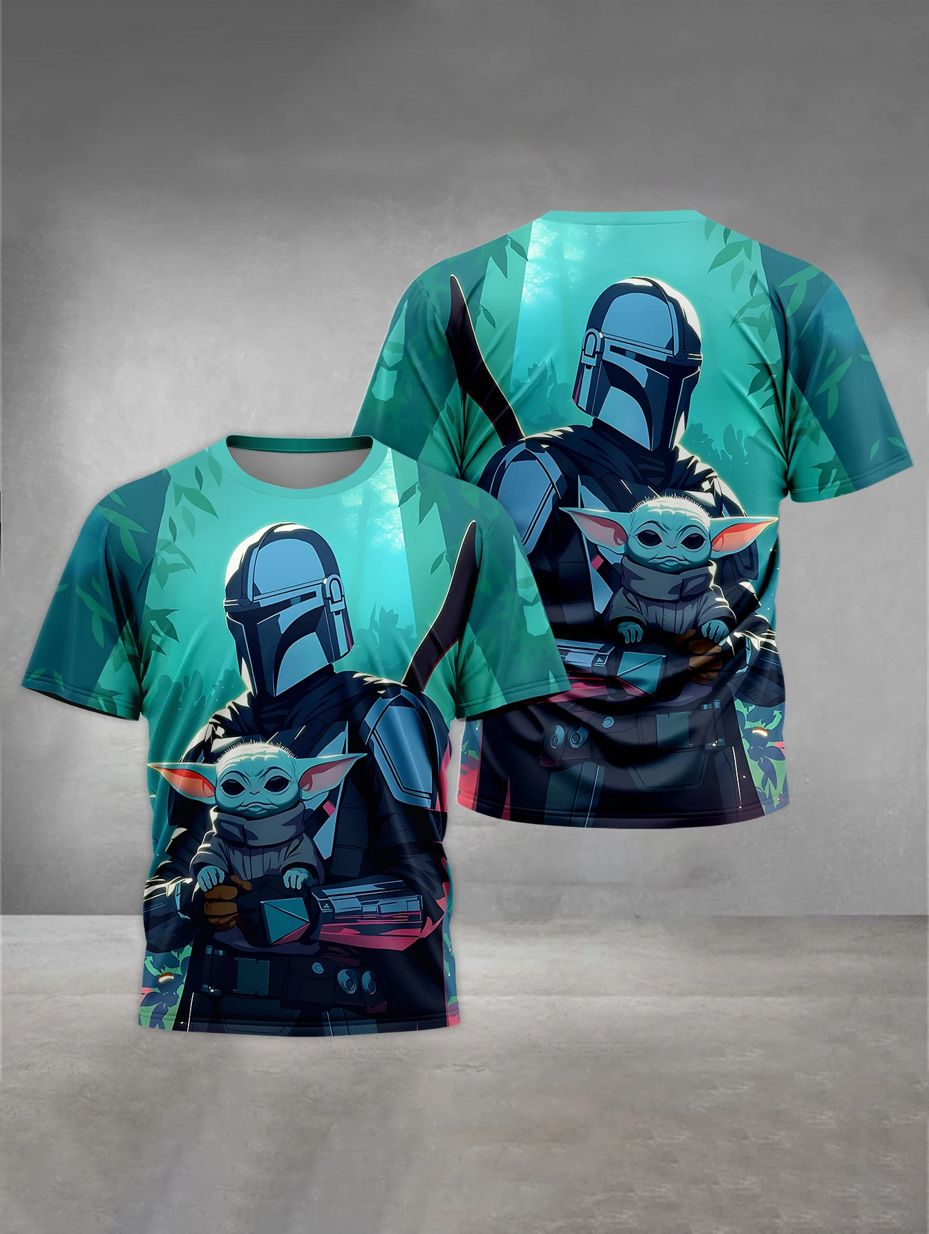 Mandalorians Yoda Print Baby Clothing 5 to 14 Years Male Outdoor Clothes for Children Boy Girl Child T-Shirt Top Shirts