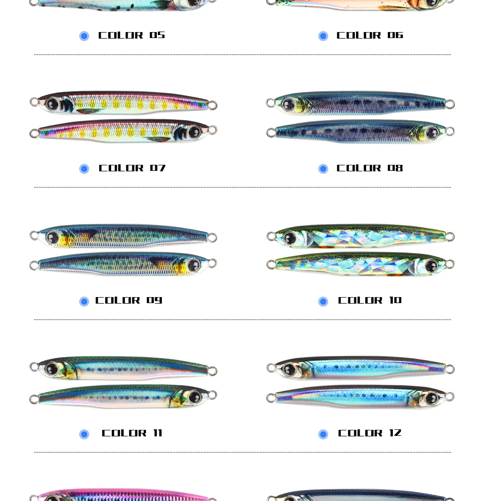 LETOYO 30g 40g 60g Angelköder Metall-Jig Künstlicher Harter Köder Slow Pitch Jigging Köder Bass Metall-Jig UV Kunstköder Barsch-Angelzubehör – Detail 6