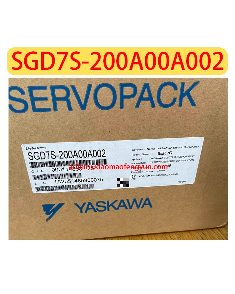 

SGD7S-200A00A002 Brand new Servo Drive SGD7S 200A00A002，Fast shipping