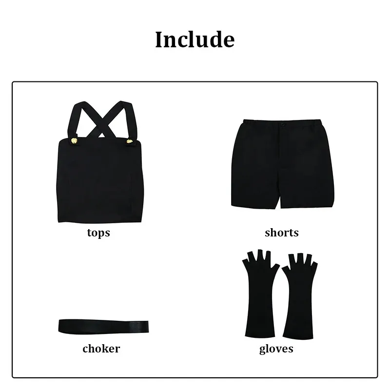 ミリーハズビン Helluva コスプレ衣装ホーンヘアピン女性ハロウィンパーティーアニメコミックコンベンションロールプレイング衣装