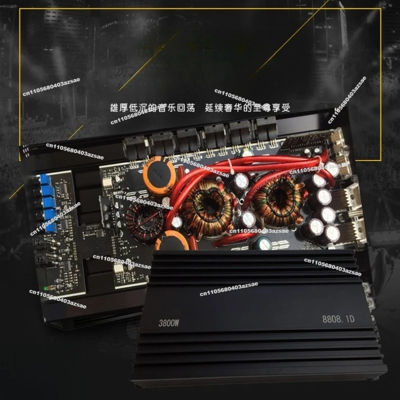 2800W High Power 2-way Heavy Bass Two-channel Car Power Amplifier Main Push Passive Dual Voice Coil Subwoofer