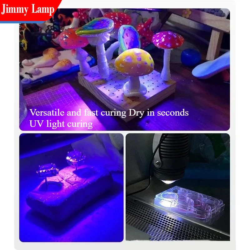 

365nm 395nm 405nm UV Curing Lamp Hand Point Spot lightFor 3D Printing Acrylic paste Repair DIY Resin Glue Film glue resin ink